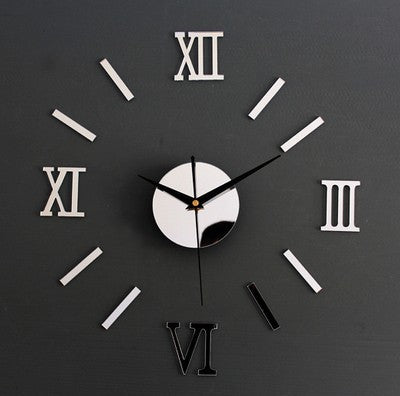 Creative acrylic wall clock, wall sticker clock, living room clock - Offbeat Abode and Unique Beats