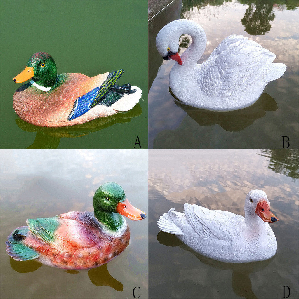 Fish pond decorative floating mandarin ducks - Offbeat Abode and Unique Beats