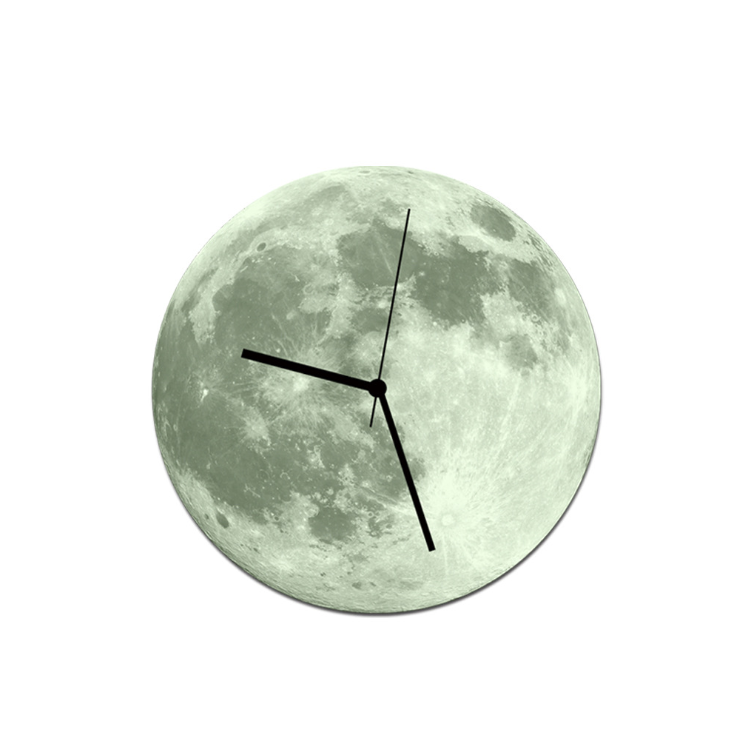 30cm creative luminous wall clock luminous moonlight wall clock wall acrylic waterproof wall clock - Offbeat Abode and Unique Beats