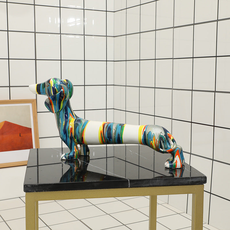Colour Splash Dachshund - offbeatabode
