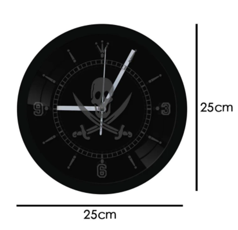 LED Luminous Wall Clock Black Wall Clock - Offbeat Abode and Unique Beats