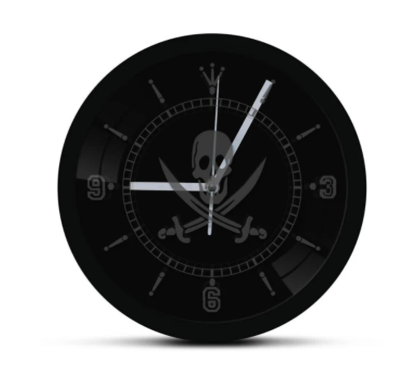LED Luminous Wall Clock Black Wall Clock - Offbeat Abode and Unique Beats