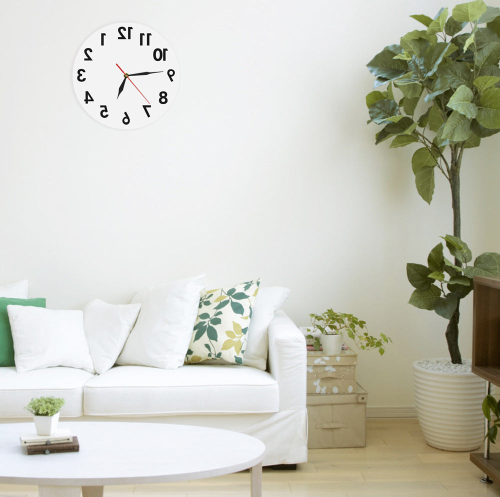 Acrylic Mirror Wall Stickers Diy Mirror Wall Clock For Living Room Crafts Clocks - offbeatabode