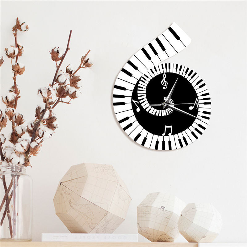 Piano Wall Clock - offbeatabode