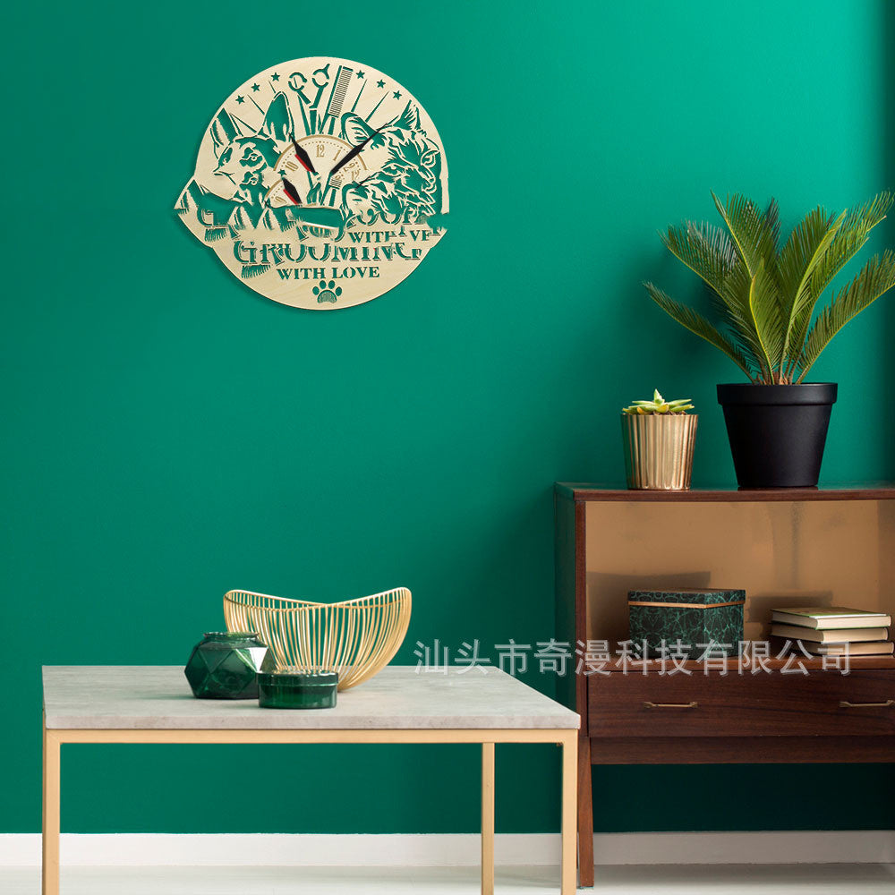 Wooden Wall Clock Modern Wall Clock - Offbeat Abode and Unique Beats