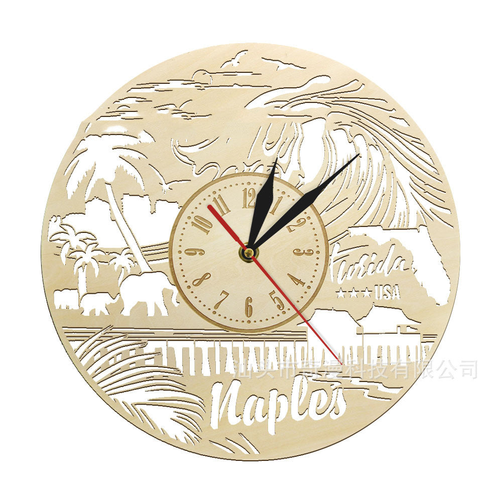 Wooden Wall Clock Modern Wall Clock - Offbeat Abode and Unique Beats