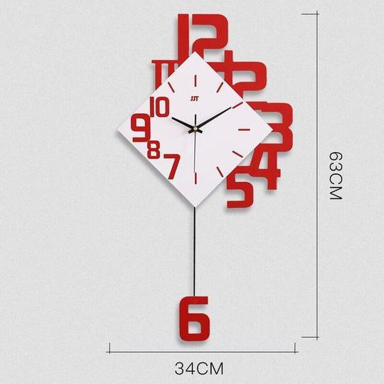 Personalized Digital Clock Fashion Wall Clock Wooden Creative Decorative Wall Watch - offbeatabode