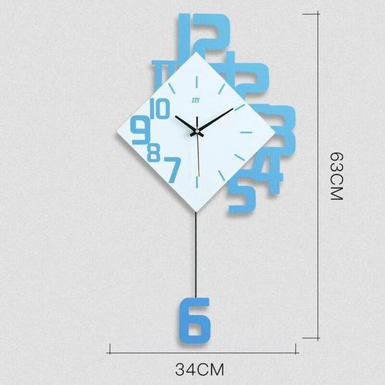 Personalized Digital Clock Fashion Wall Clock Wooden Creative Decorative Wall Watch - offbeatabode