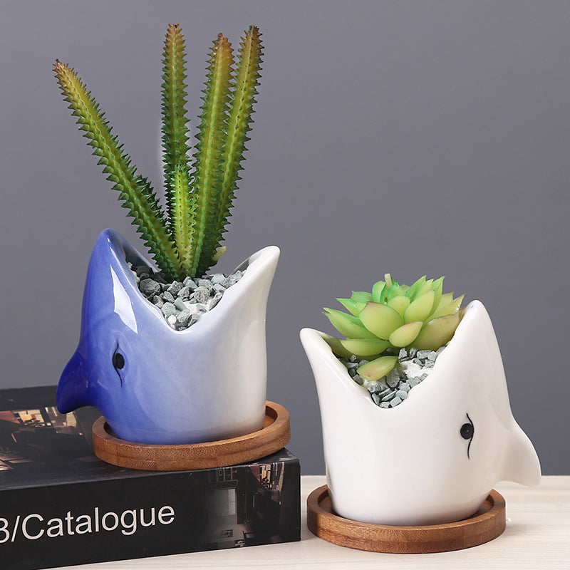 Shark Planter - offbeatabode