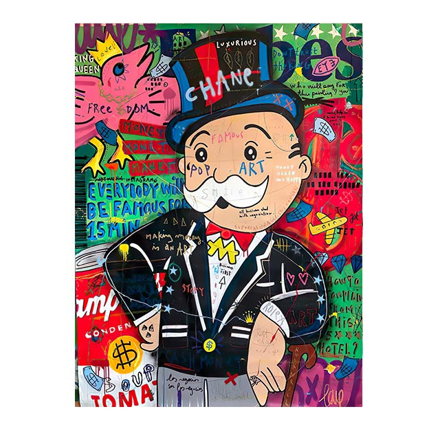 Monopoly Pop Art Canvas Prints - offbeatabode