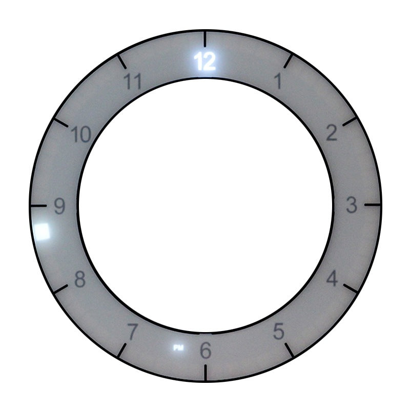 LED Digital Wall Clock Dual-Use Dimming Digital Circular Photoreceptive Clocks - Offbeat Abode and Unique Beats