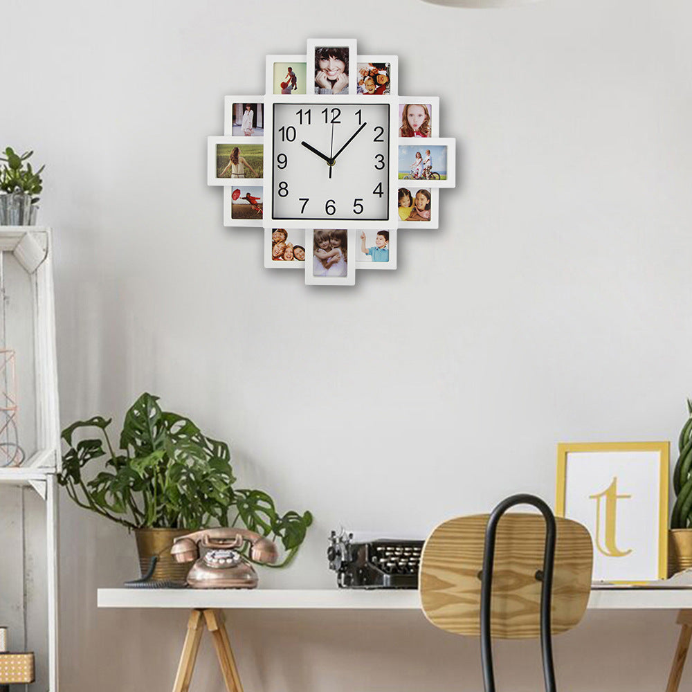 Photo Clock Wall Clock Mute Clock Creative Electronic Clock Wall Watch - Offbeat Abode and Unique Beats