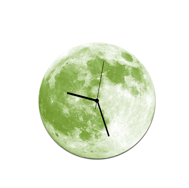 30cm creative luminous wall clock luminous moonlight wall clock wall acrylic waterproof wall clock - Offbeat Abode and Unique Beats