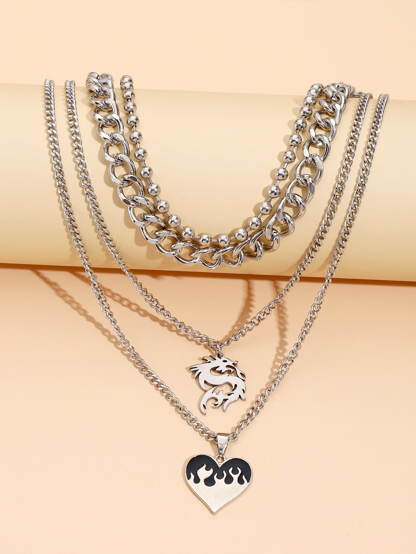 Fashionable Personality Simple Love Dragon Pendant - Offbeat Abode and Unique Beats