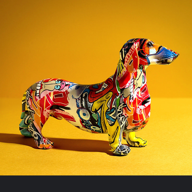 Resin dog ornaments - offbeatabode