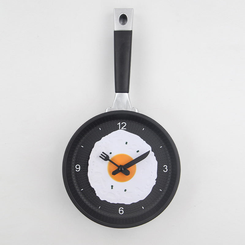 Fried Egg Pan Clock Mute Clock Simple Clock Wall Clock Wall Watch - Offbeat Abode and Unique Beats