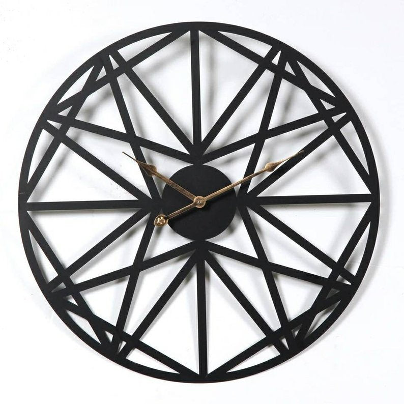 Iron wall clock living room silent wall clock - Offbeat Abode and Unique Beats