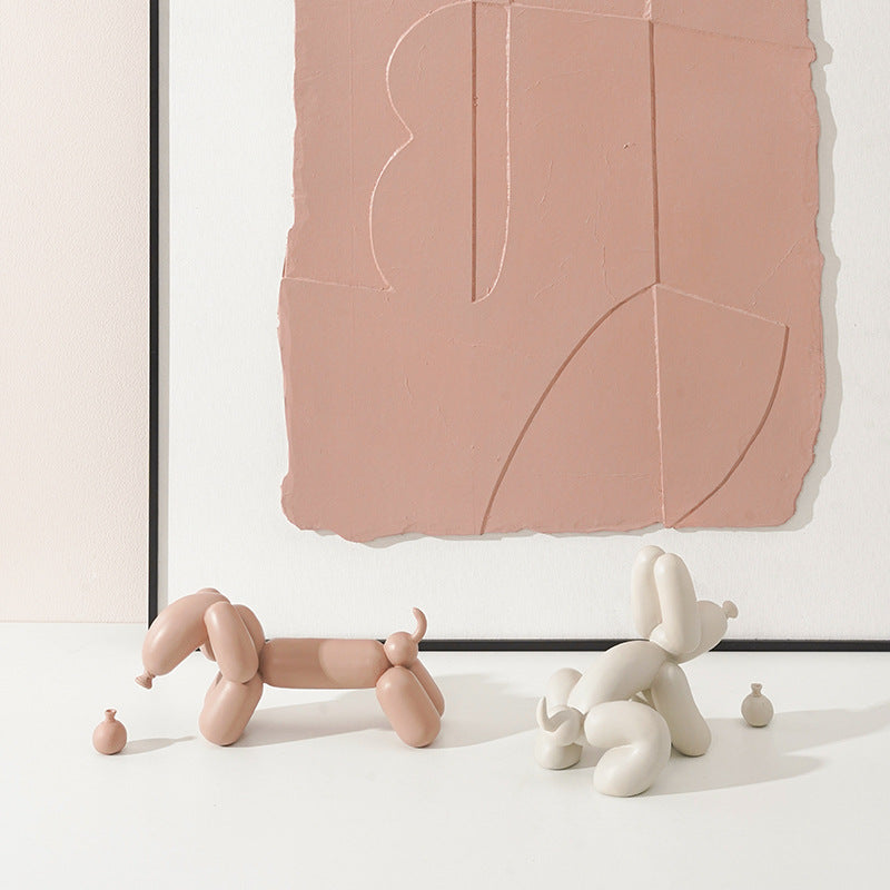 Muted Colour Naughty Balloon Dog - offbeatabode