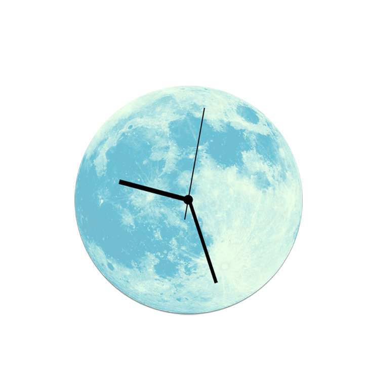 30cm creative luminous wall clock luminous moonlight wall clock wall acrylic waterproof wall clock - Offbeat Abode and Unique Beats