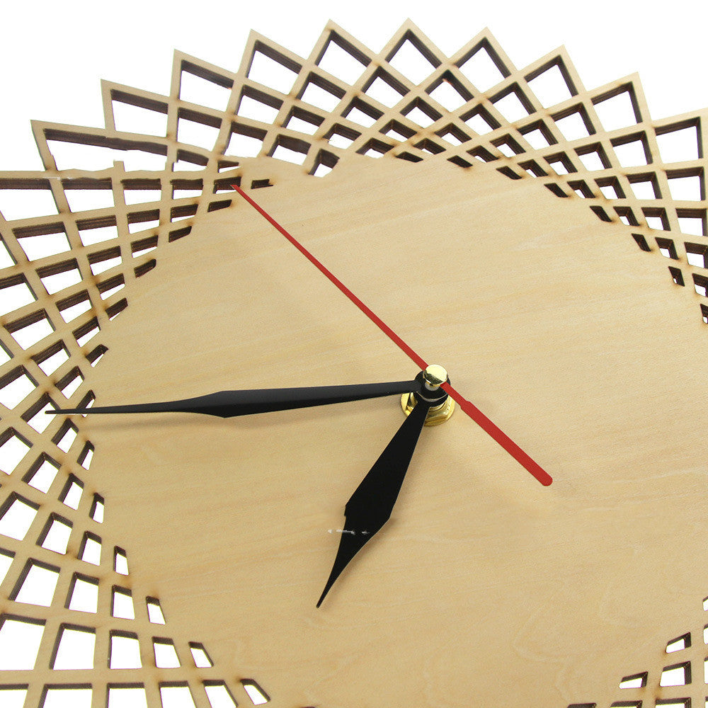 Geometric Abstract Graphic Wall Clock Modern Wall Decoration Wall Clock - Offbeat Abode and Unique Beats