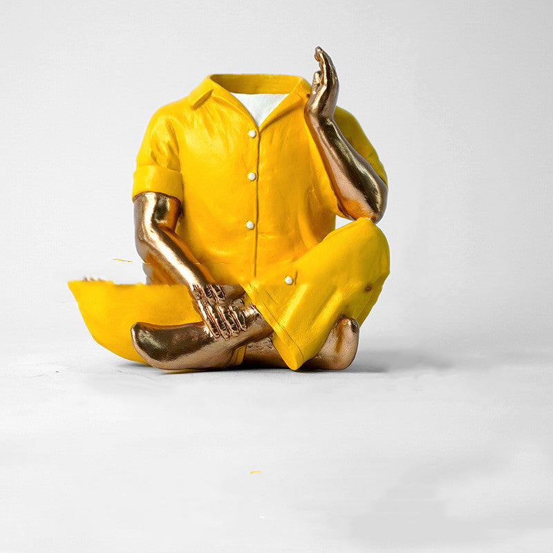 Pyjama Man Vase - offbeatabode