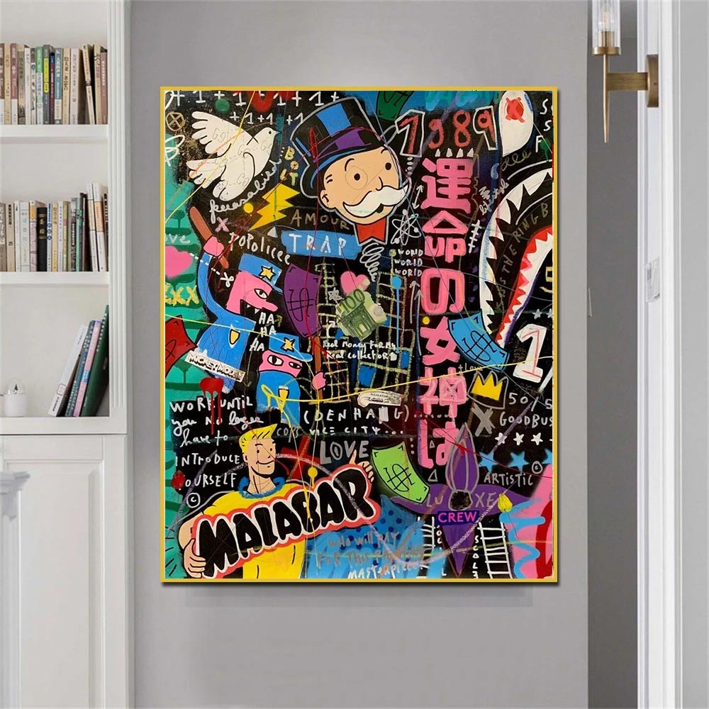 Monopoly Pop Art Canvas Prints - offbeatabode