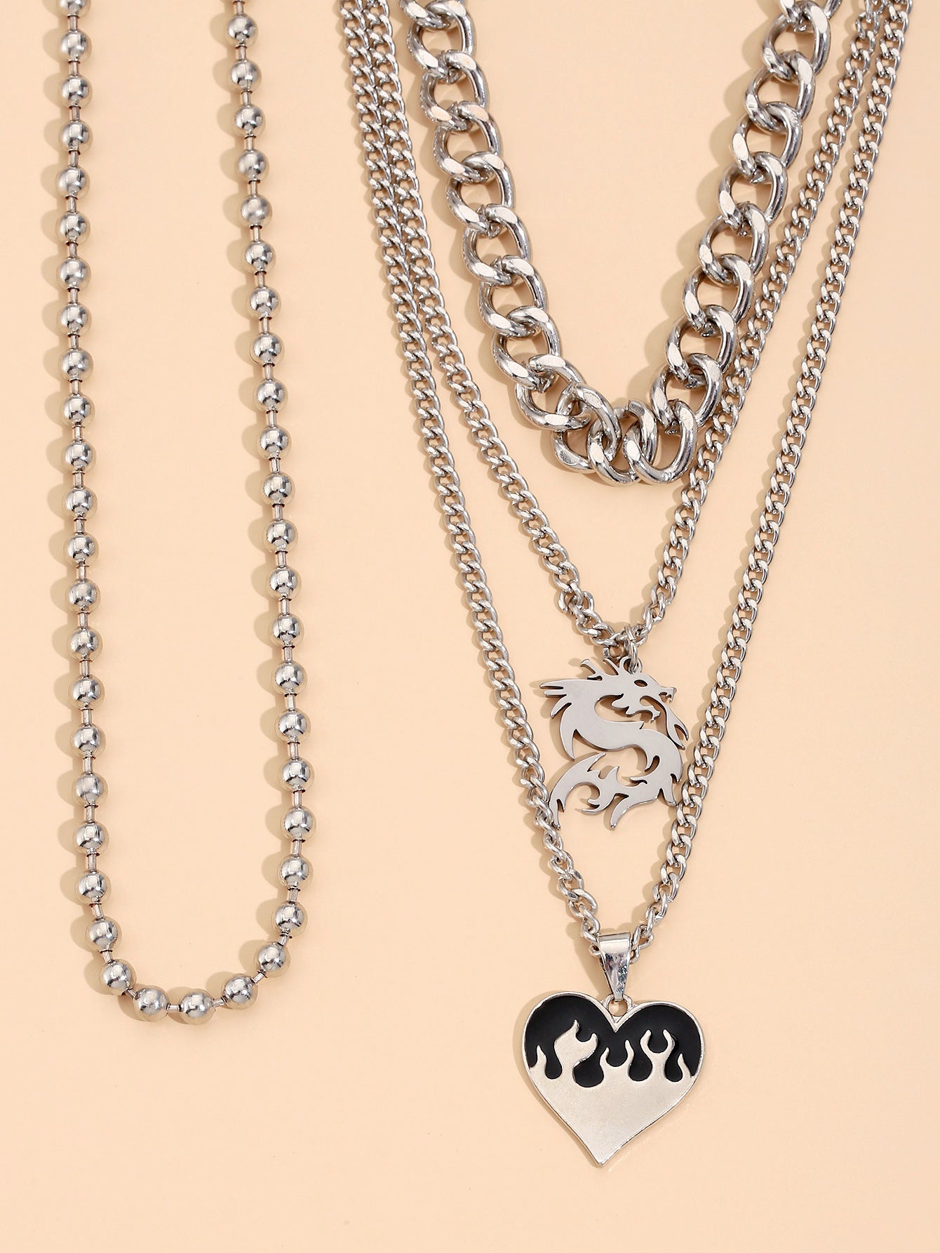 Fashionable Personality Simple Love Dragon Pendant - Offbeat Abode and Unique Beats