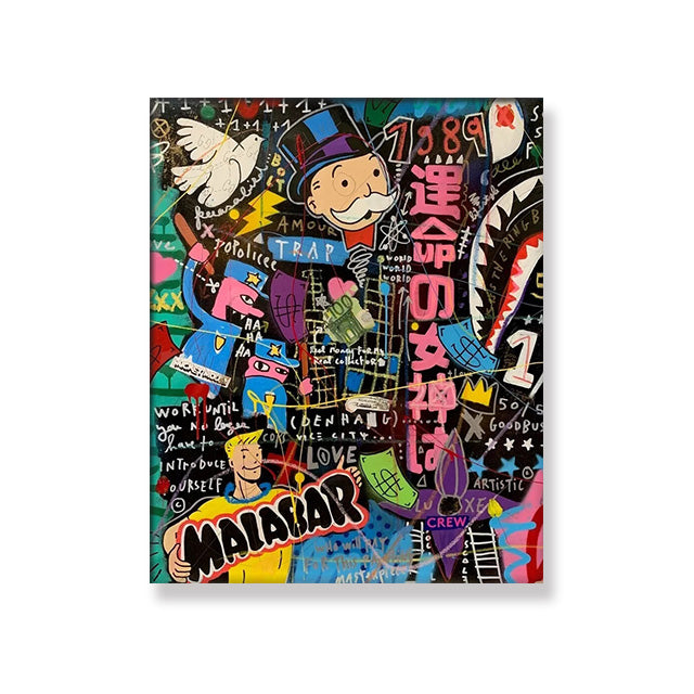 Monopoly Pop Art Canvas Prints - offbeatabode