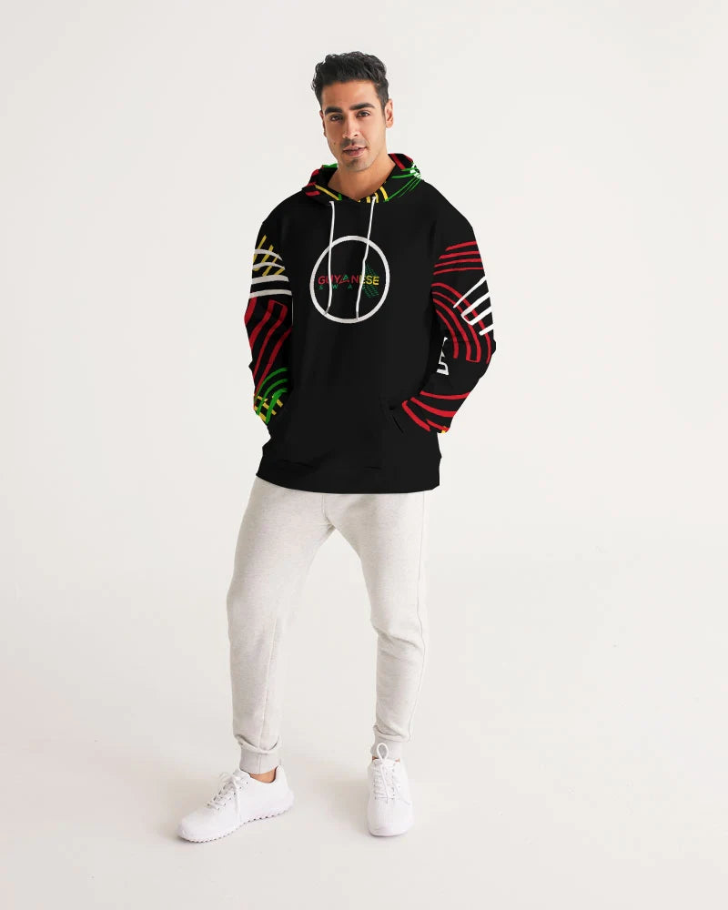 Guyanese Swag Ice Gold Green Men's Hoodie - Offbeat Abode and Unique Beats