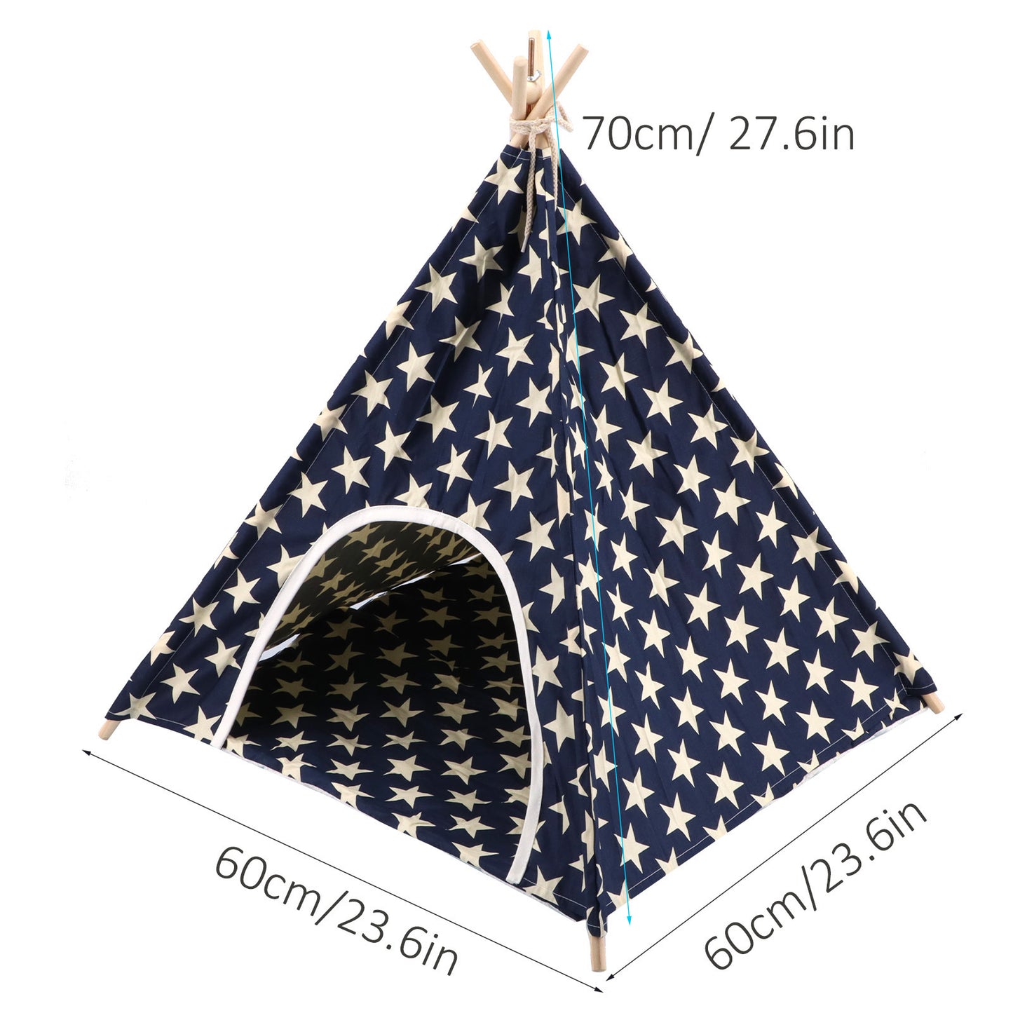 Canvas and Pine Foldable Indoor and Outdoor Pet Tent Washable Dog Bed Play House - Offbeat Abode and Unique Beats