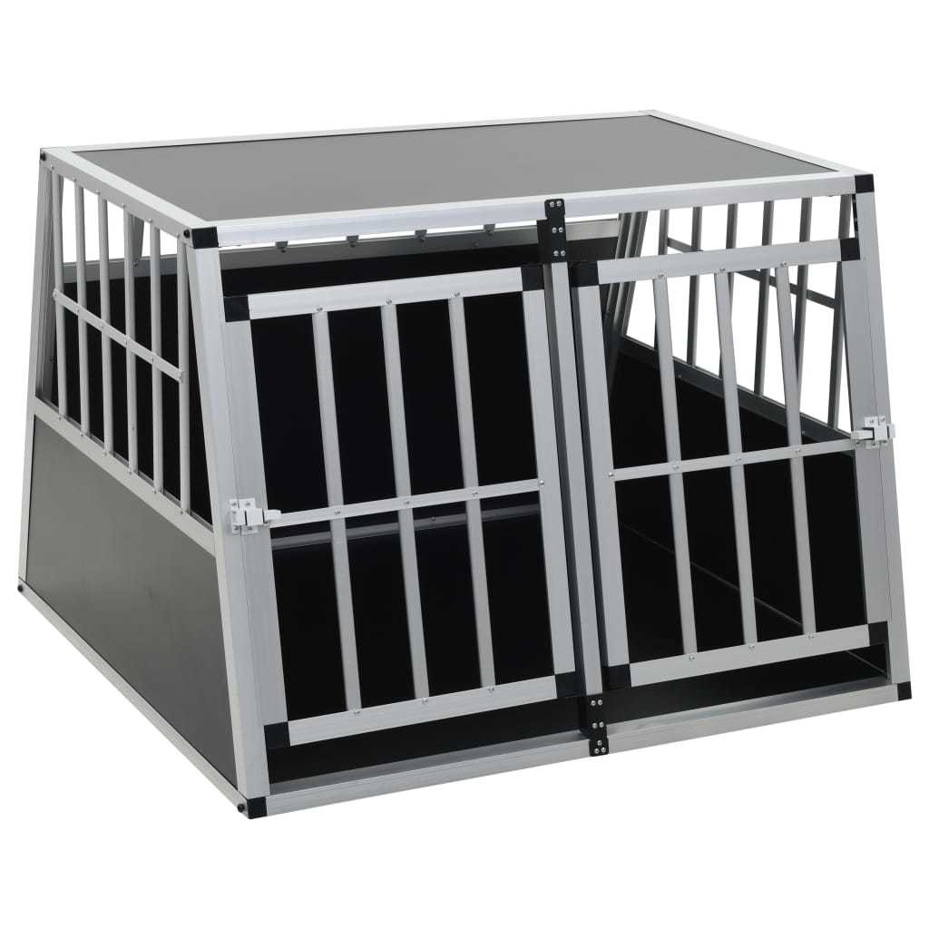 vidaXL Dog Cage with Double Door 37"x34.6"x27.2" - Offbeat Abode and Unique Beats