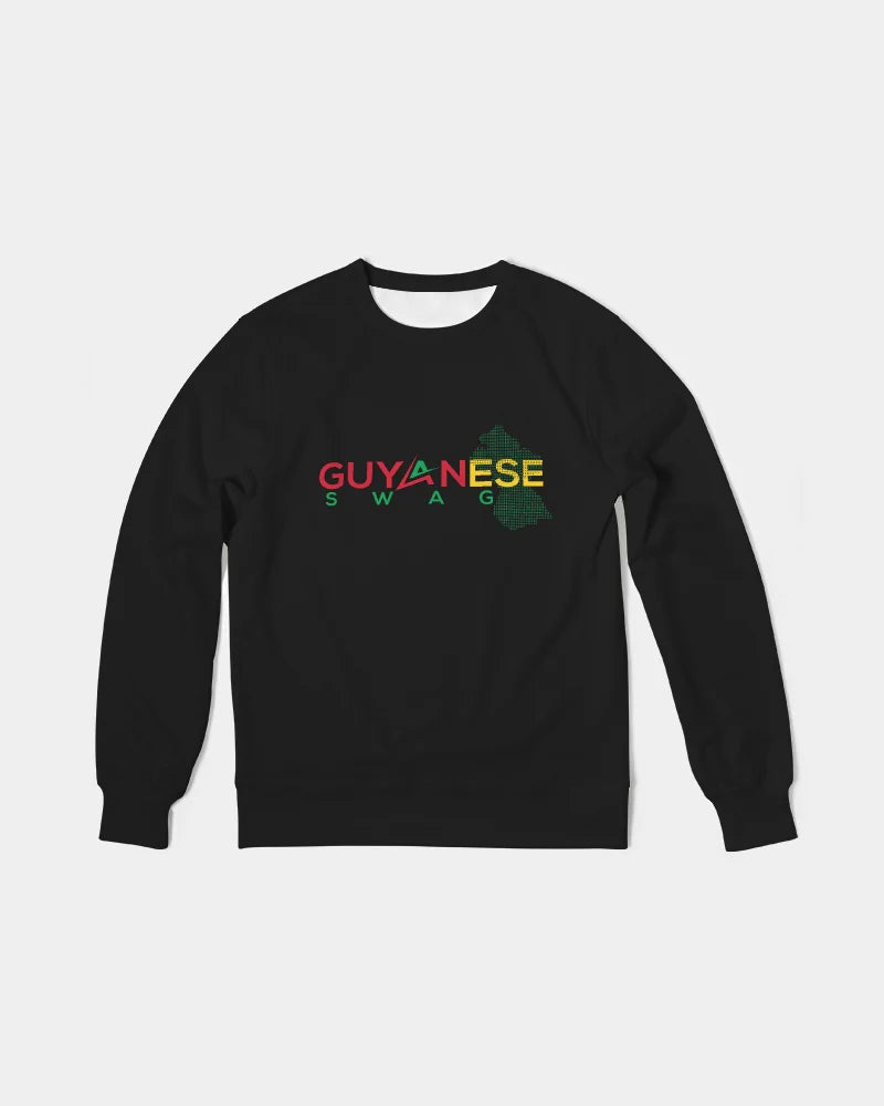 Guyanese Swag Guyana Map Men's Classic French Terry Crewneck Pullover - Offbeat Abode and Unique Beats