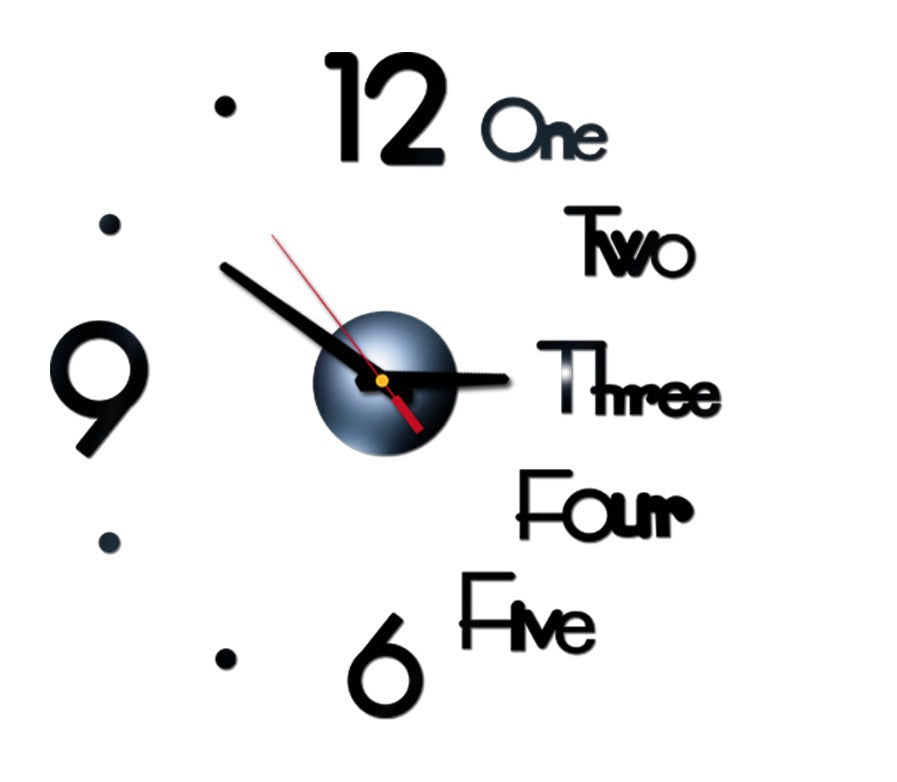 Wall Clock Diy Clock Mute Clock Sticken On The Wall - Offbeat Abode and Unique Beats