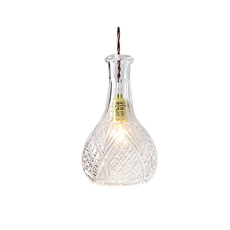 Glass bottle chandelier - offbeatabode