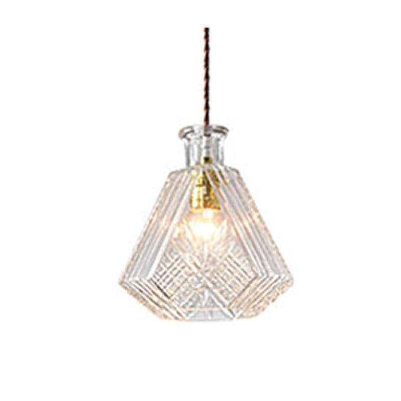 Glass bottle chandelier - offbeatabode