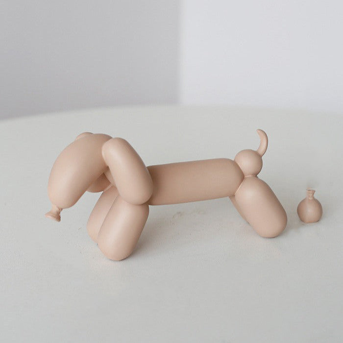 Muted Colour Naughty Balloon Dog - offbeatabode