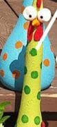 Silly Chicken Garden Ornaments - offbeatabode
