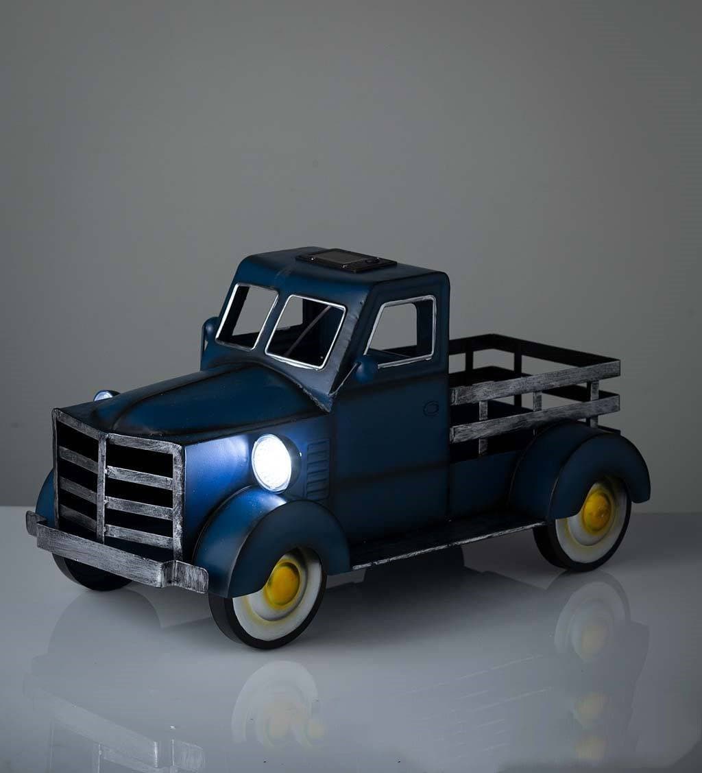 Solar Truck Flower Pot - offbeatabode