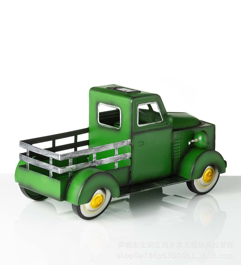 Solar Truck Flower Pot - offbeatabode