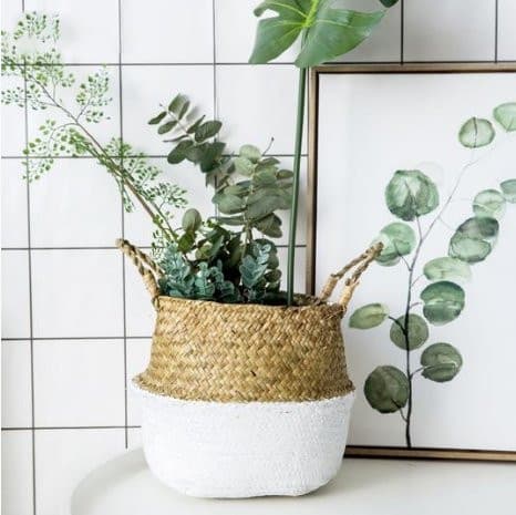 Wicker Planter - offbeatabode