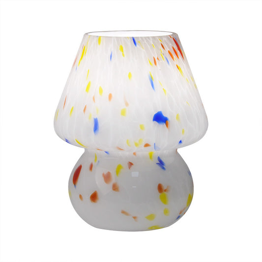 Handmade Glass Mushroom Small Table Lamp