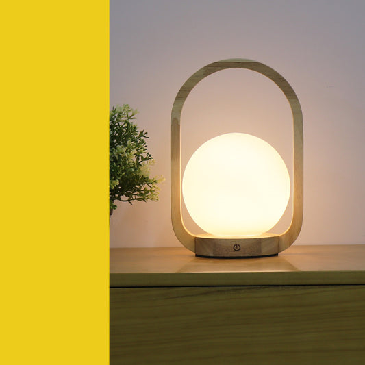 Dimmable Bedside Glass Table Lamp