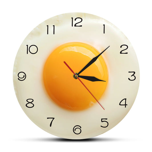 Poached Egg Plastic Wall Clock