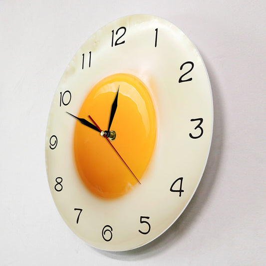 Poached Egg Plastic Wall Clock