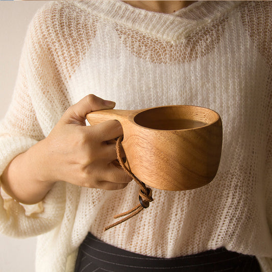 Outdoor Portable Wooden Cup