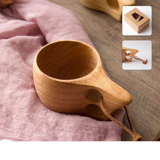Outdoor Portable Wooden Cup