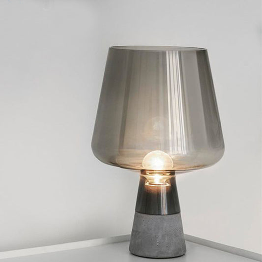 Modern Cement Glass Table Lamp