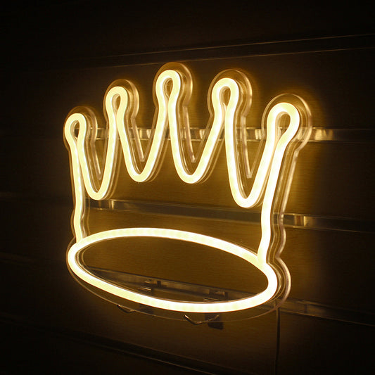 Gold Glow Crown Neon