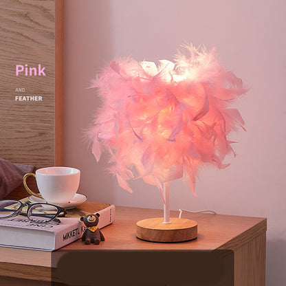 Feather lamp