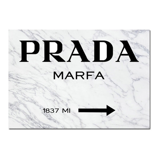 Marble Prada Marfa Wall Art